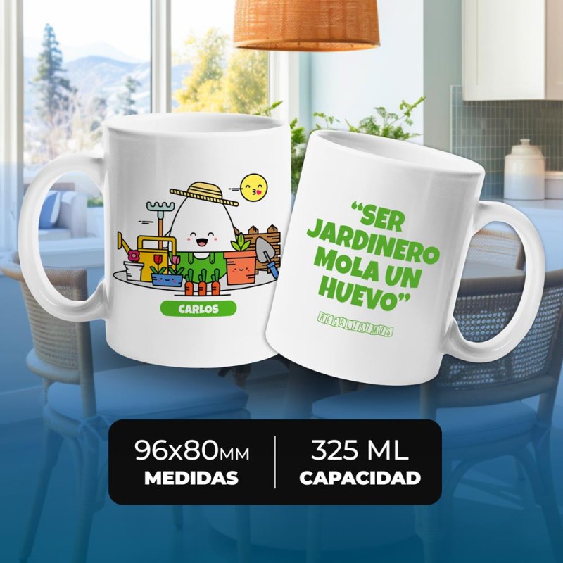 Taza Ser Jardinero Mola un Huevo - Imagen 4