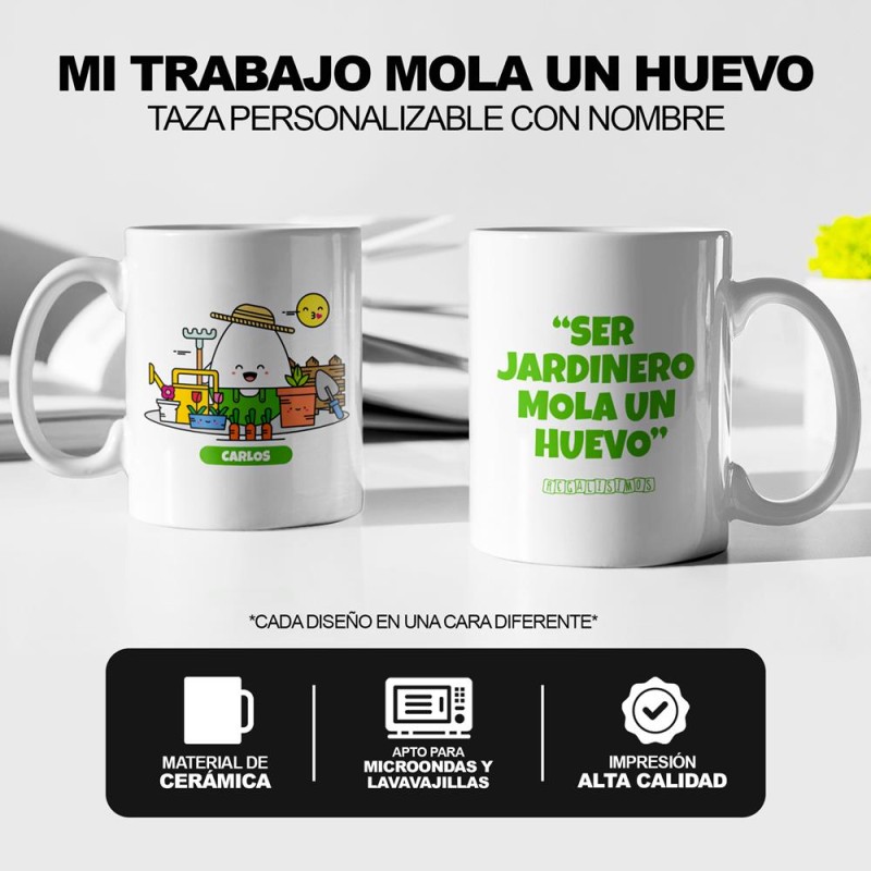 Taza Ser Jardinero Mola un Huevo - Imagen 5