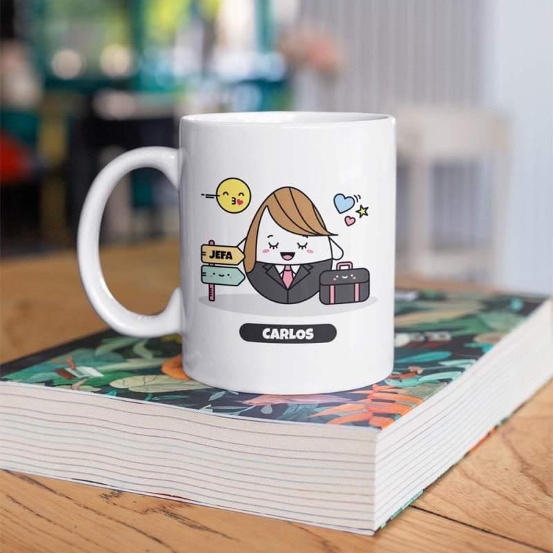 Taza Ser Jefa Mola un Huevo - Imagen 2