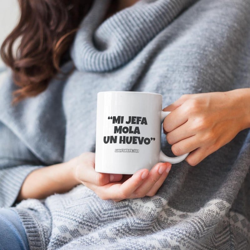 Taza Ser Jefa Mola un Huevo - Imagen 3