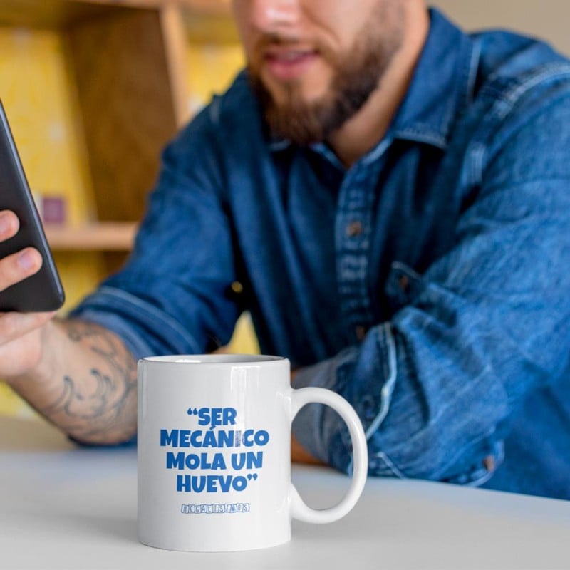 Taza Ser Mecánico Mola un Huevo - Imagen 2