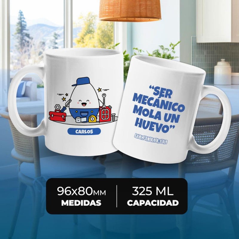 Taza Ser Mecánico Mola un Huevo - Imagen 4