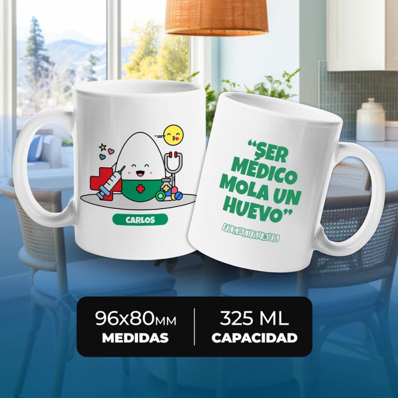 Taza Ser Médico Mola un Huevo - Imagen 4